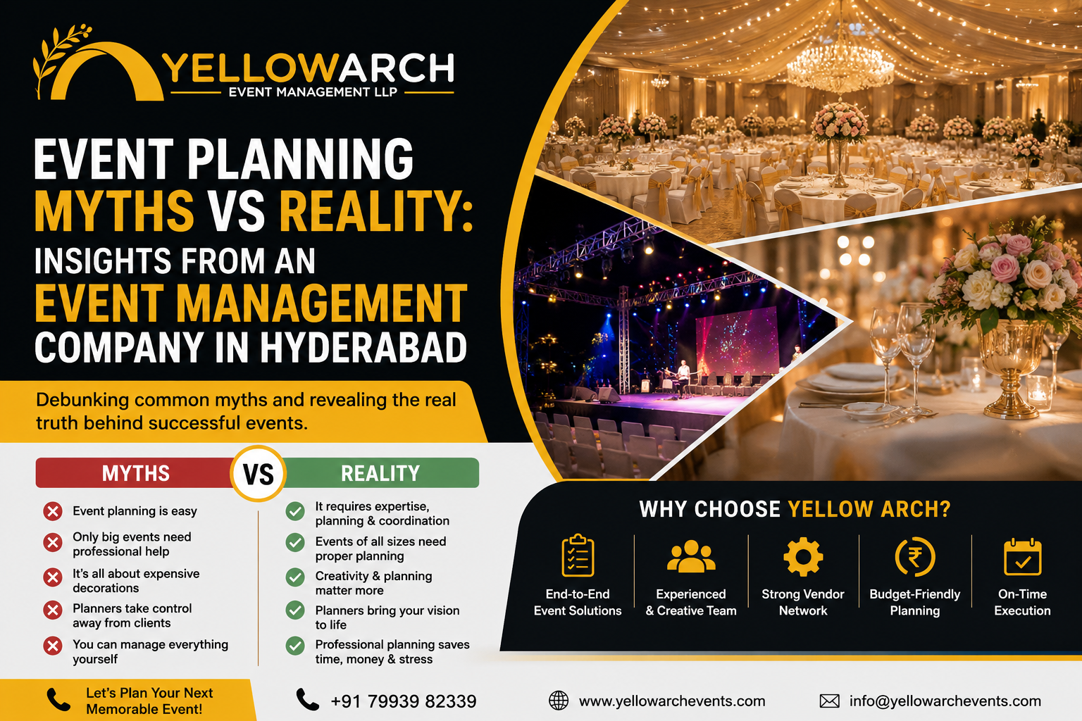 Event Planning Myths vs Reality: Insights from an Event Management Company in Hyderabad
