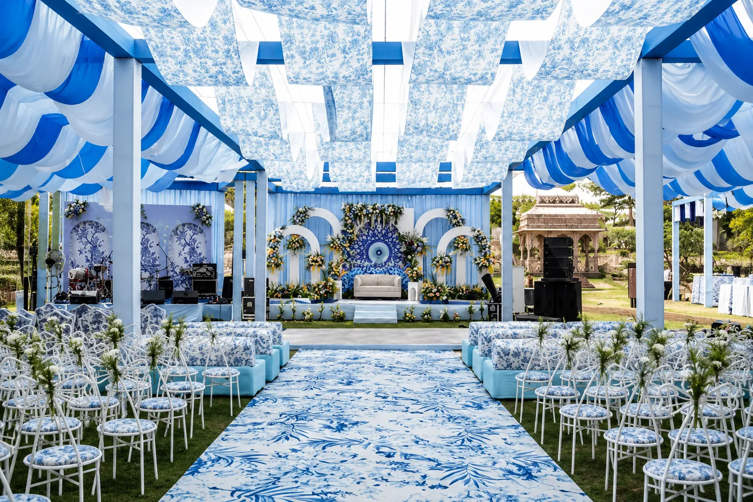 yellow arch wedding
