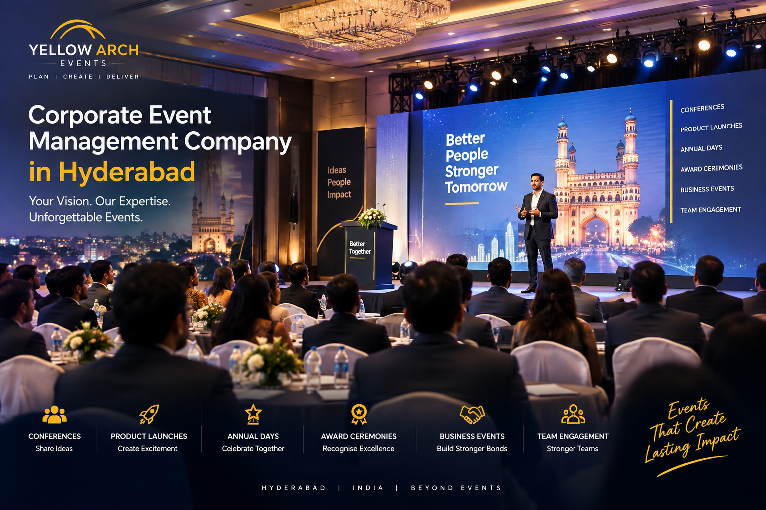 How Yellow Arch Events Plans Successful Corporate Events in Hyderabad
